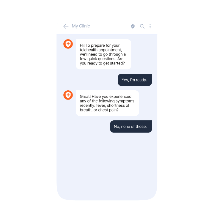 Conversational AI in healthcare - prescreening for telehealth